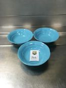 3 x Melamine Coloured Bowls