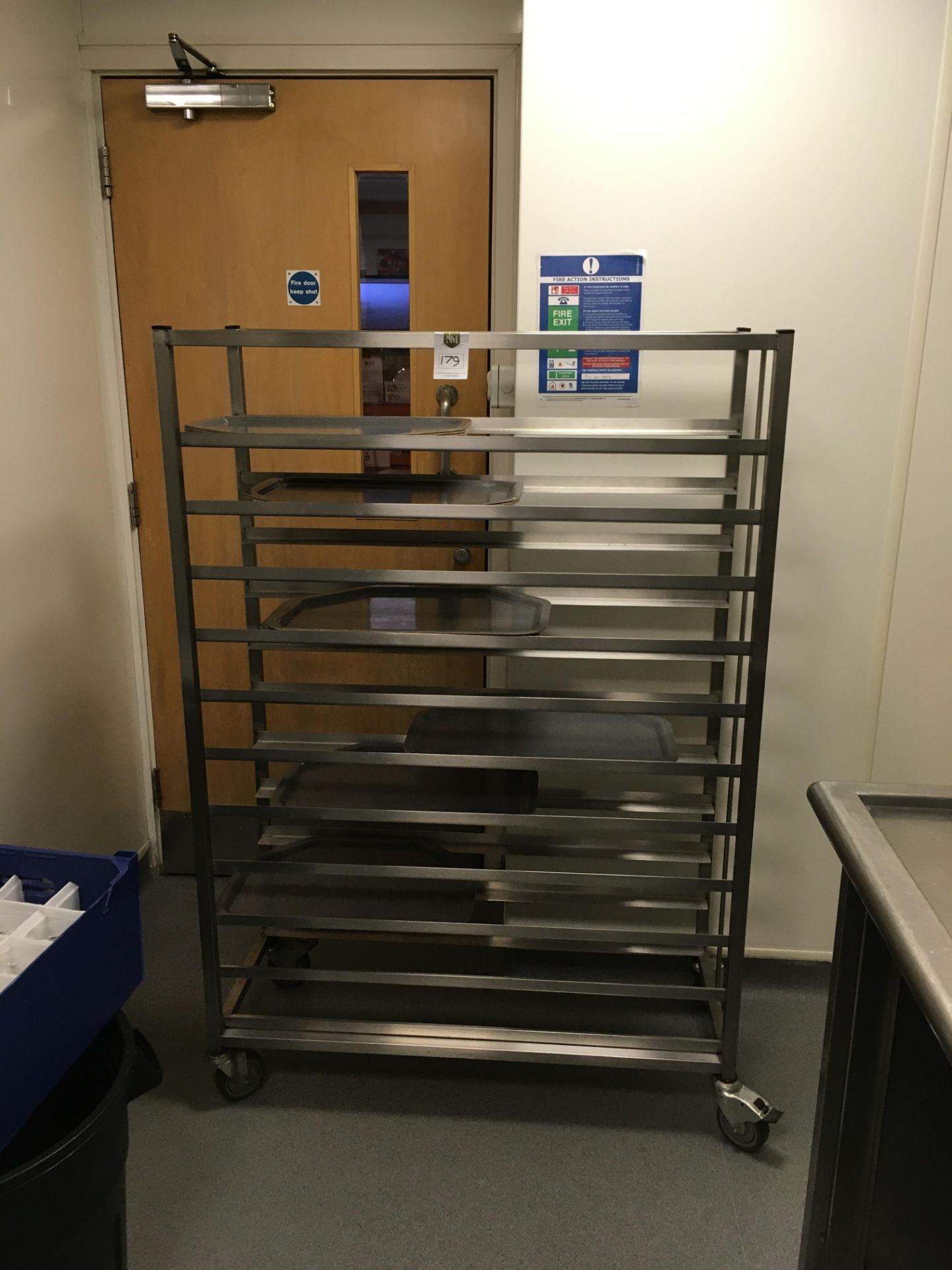 11 Shelf Tray Trolley