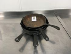 4 x Cast Iron Skillets