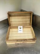 2 x Wooden Display Crates