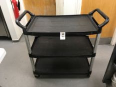 3 Tier Plastic Service Trolley