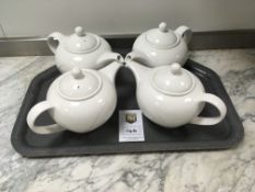 4 x Albalite Tea Pots