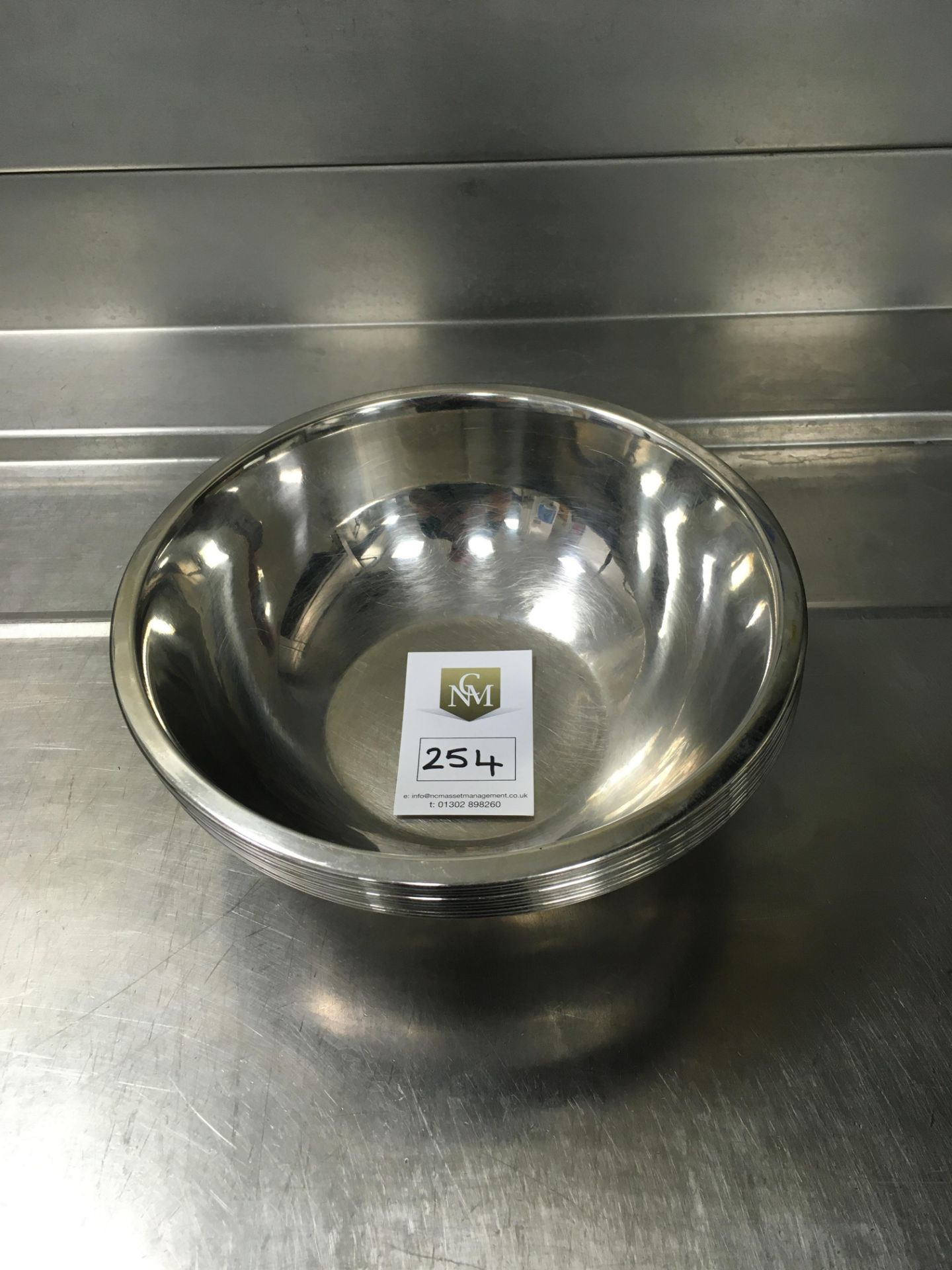 10 x Stainless Steel Bowls