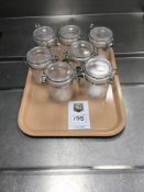 7 x Plastic Kilner Style Jars