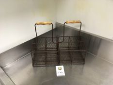 2 x Wire Bottle Baskets