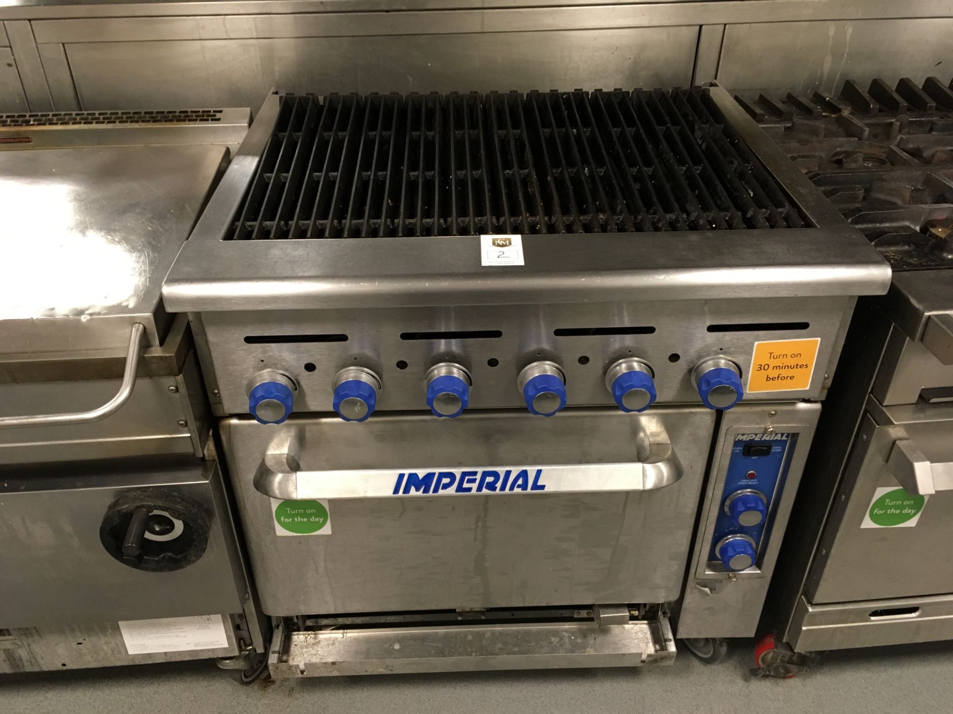 Imperial GIR-36BRC 6 Burner Gas Griddle Oven