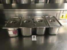 4 x Bain Marie Pots