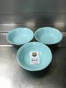 3 x Melamine Coloured Bowls