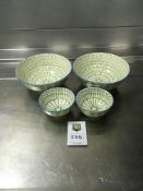 4 x Olympia Patterned Bowls