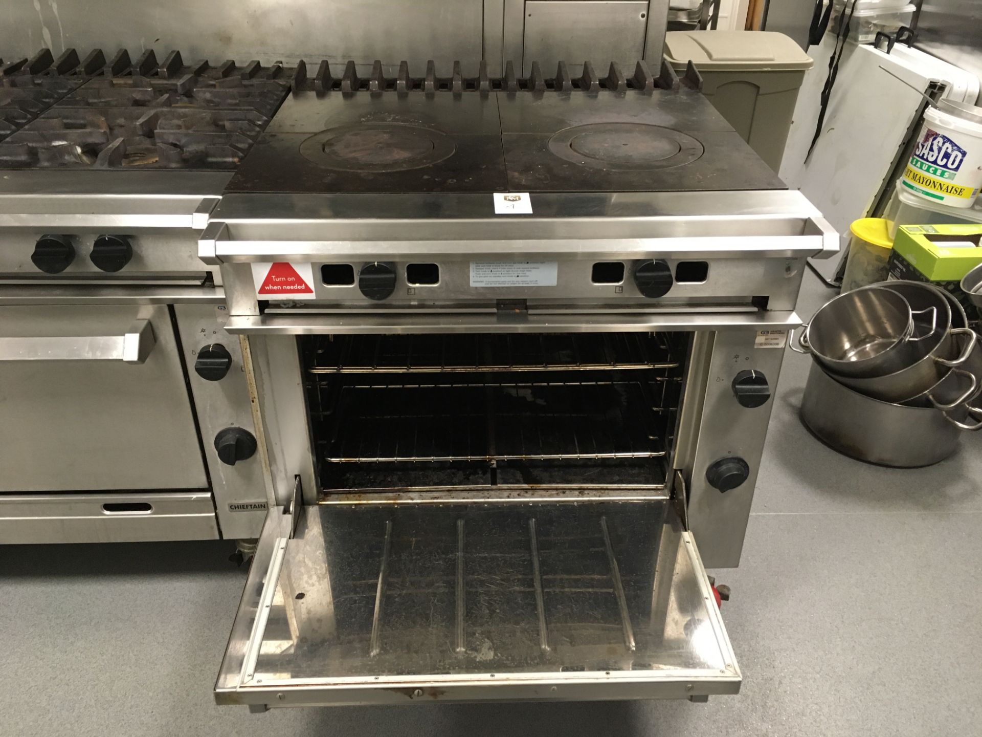 Twin Hot Plate Gas Oven - Image 2 of 2