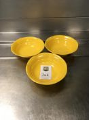 3 x Melamine Coloured Bowls