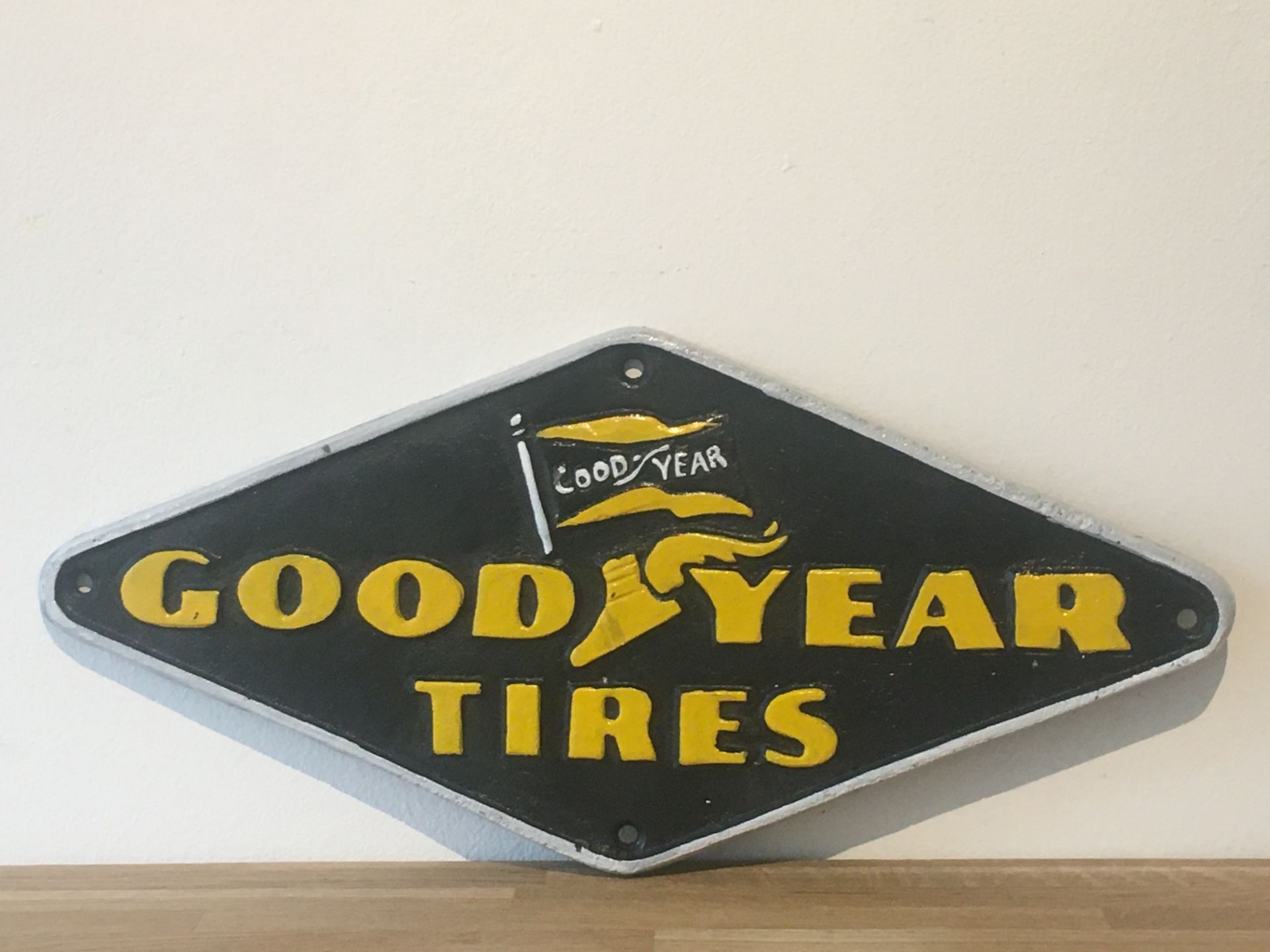 Good Year Tyres Cast Iron Sign