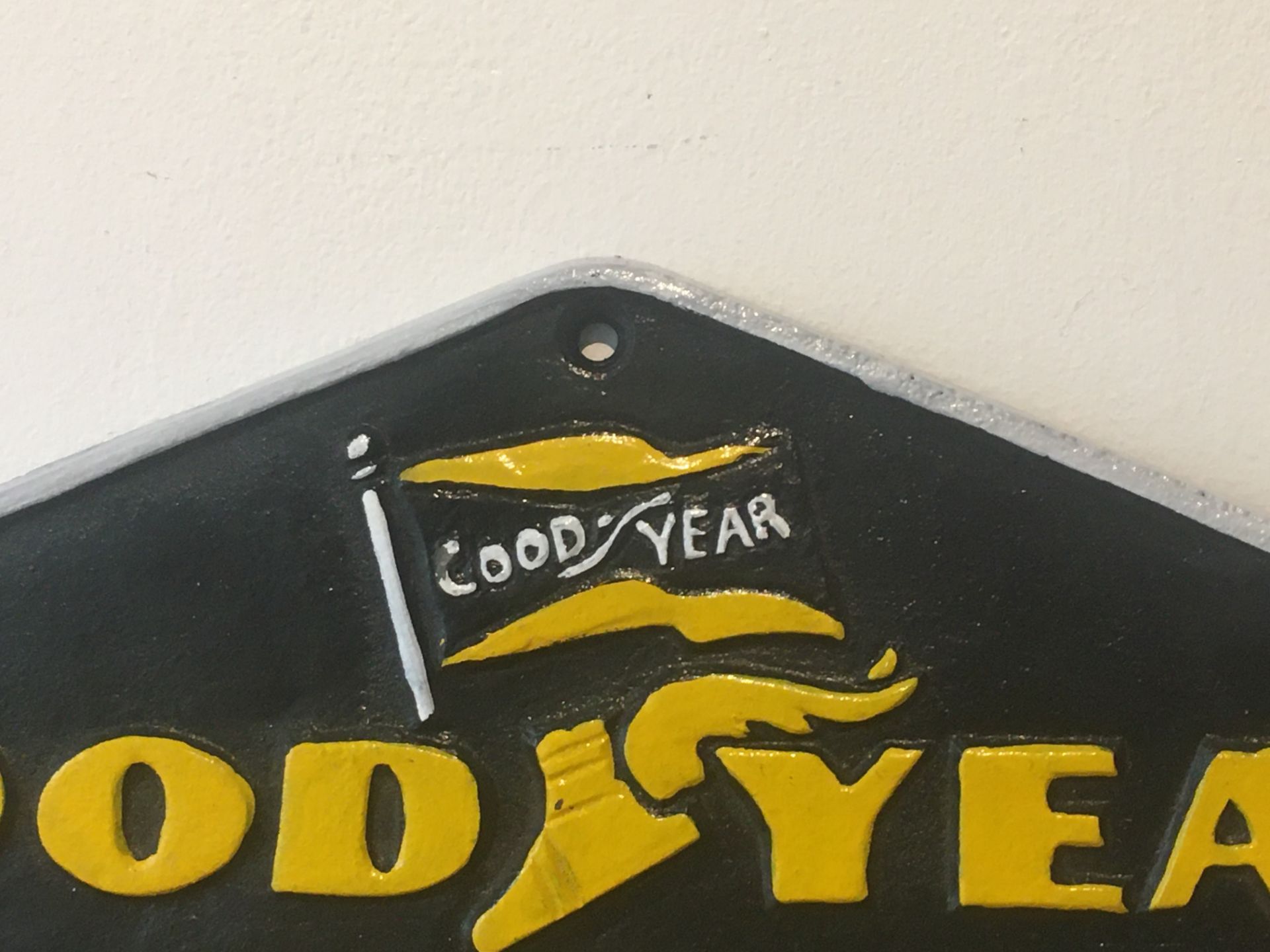 Good Year Tyres Cast Iron Sign - Image 2 of 4
