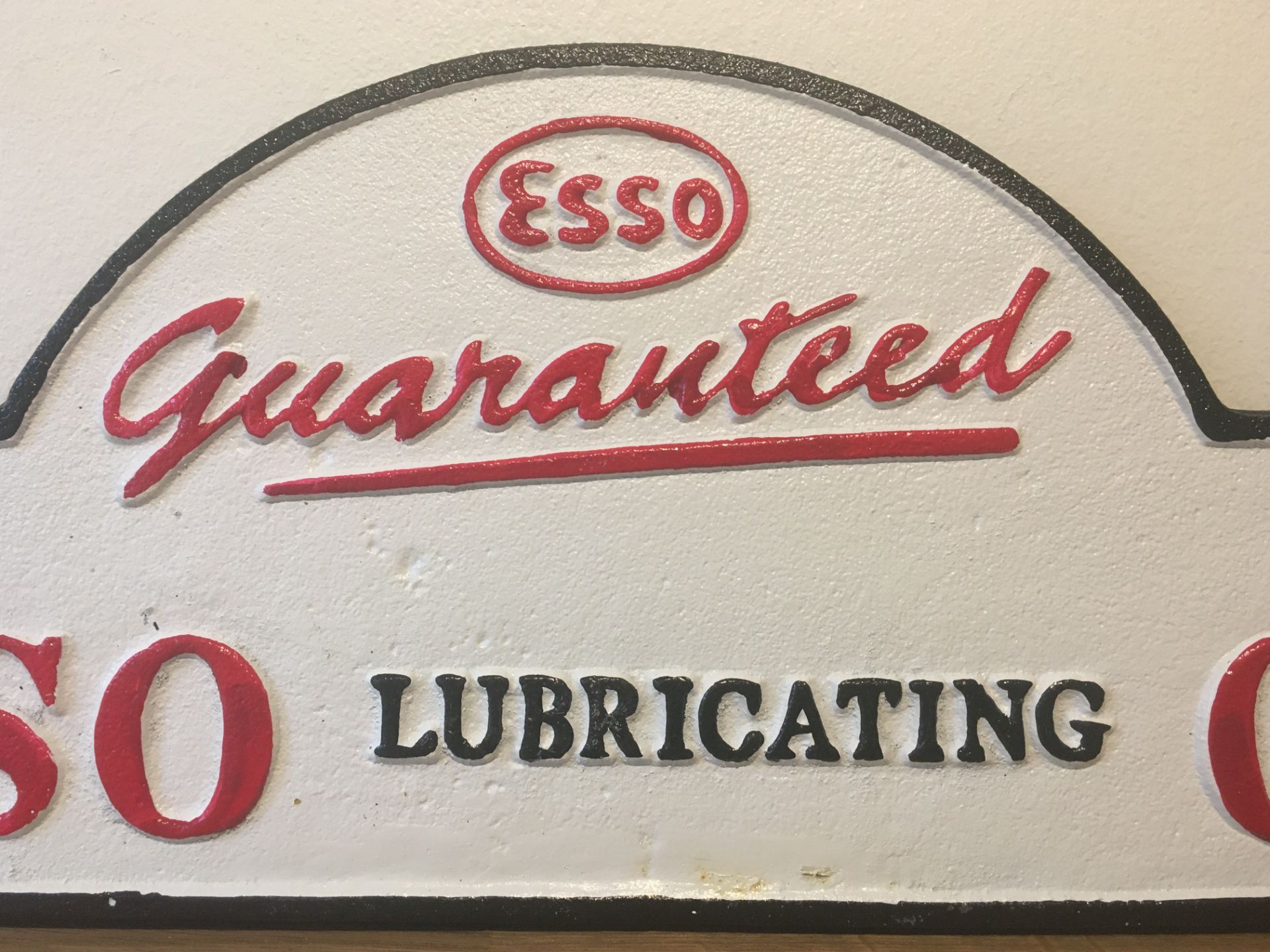 Esso Oil Cast Iron Sign - Image 5 of 5