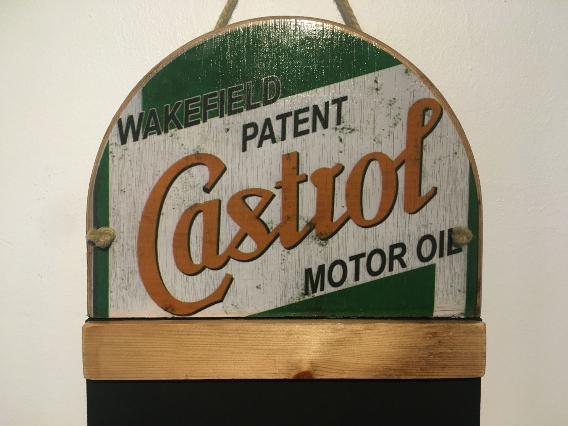 Castrol Motor Oil Blackboard - Image 2 of 3