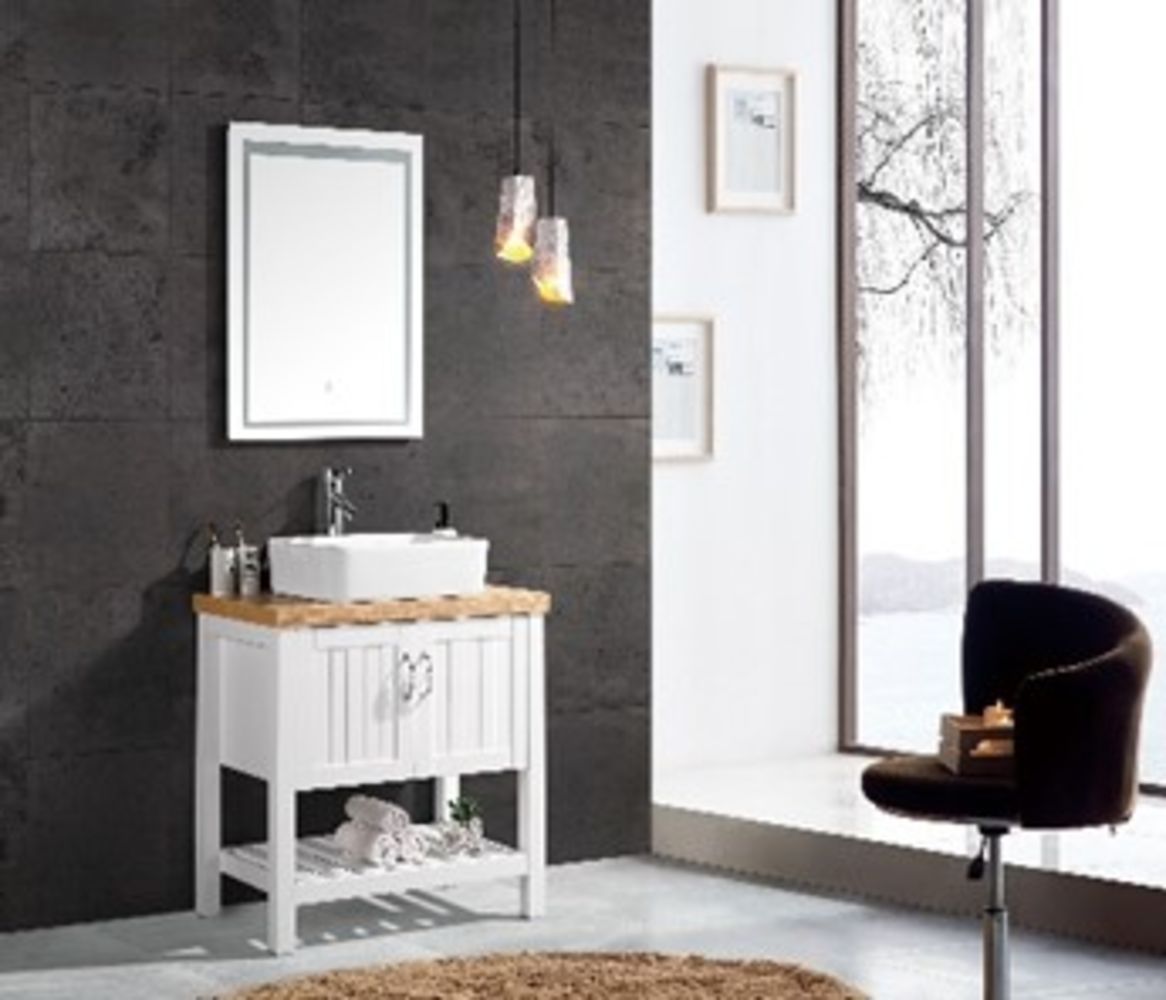 Variety of Bathroom Equipment including Vanity Units and Touch Sensor Mirrors
