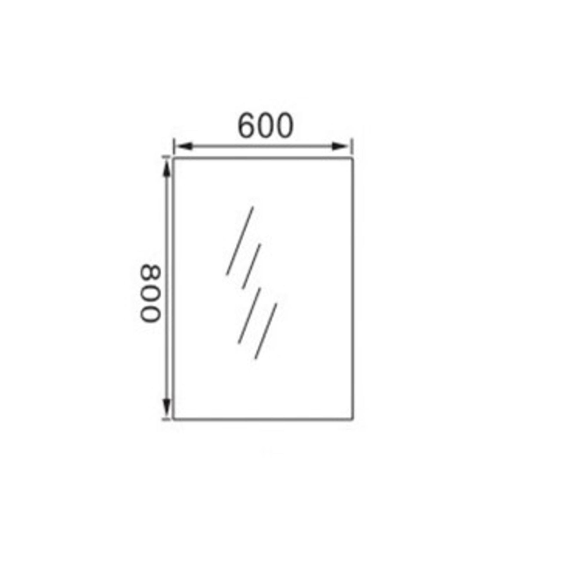 x 5 Bathroom Illuminated LED Mirrors - Bild 4 aus 4