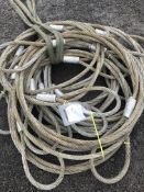 9 x 5t 8m wire rope slings