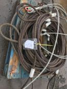 9 x 5t 10m wire rope sling & 2 x 2 leg wire rope sling