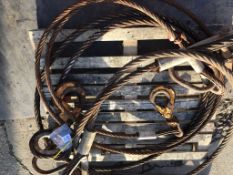 16T 5M Wire Rope Sling x 3