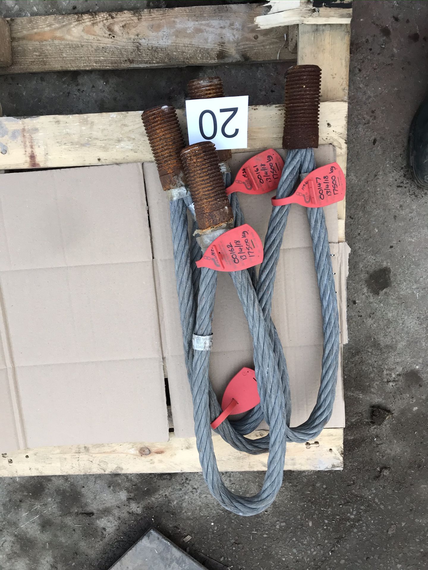 4 x M26 Wire Rope Lifting Loops SWL 12.5 tonne - Image 2 of 2