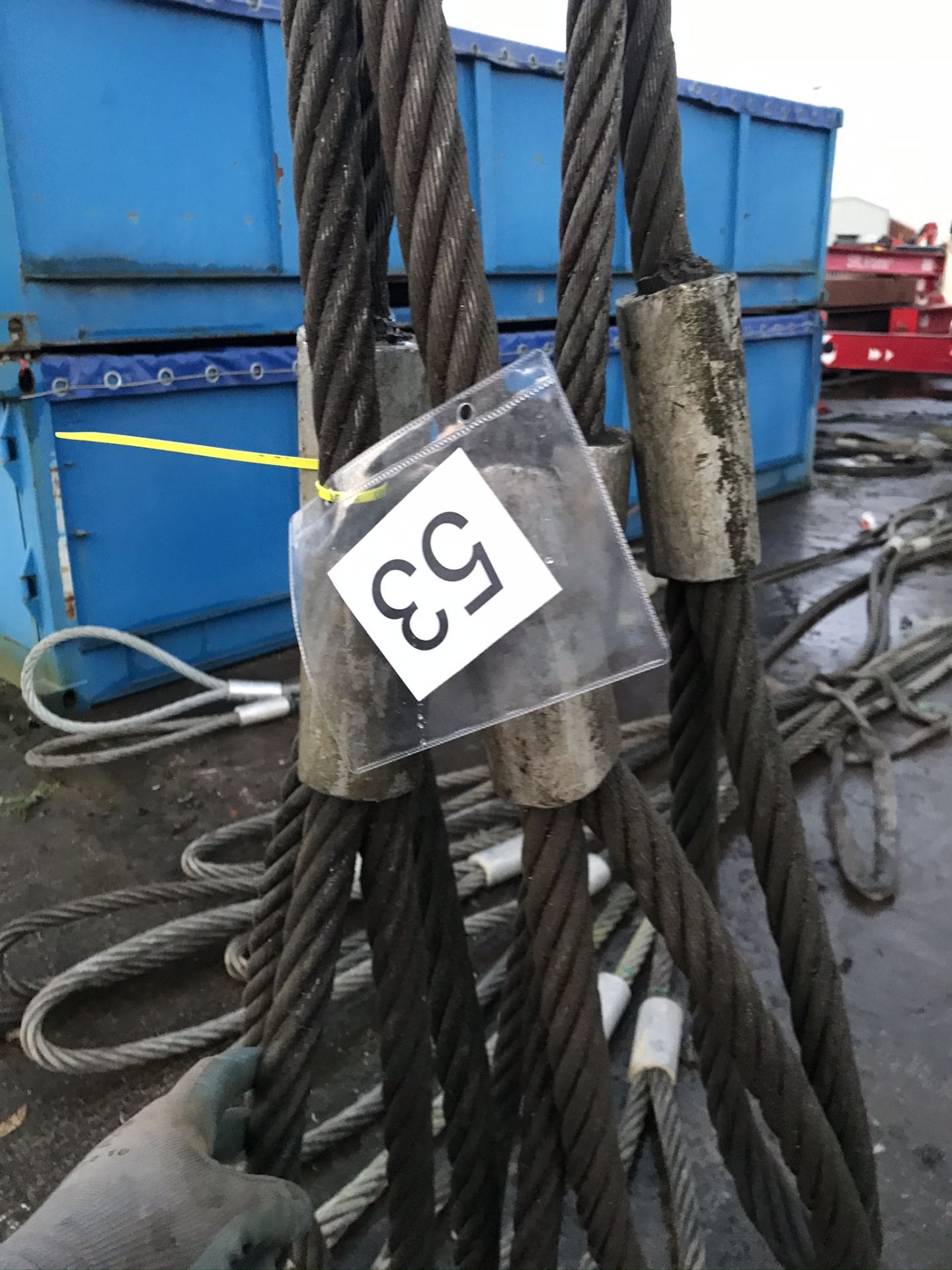 5 no of 10t Circa 6M Wire Rope Slings - Image 2 of 2