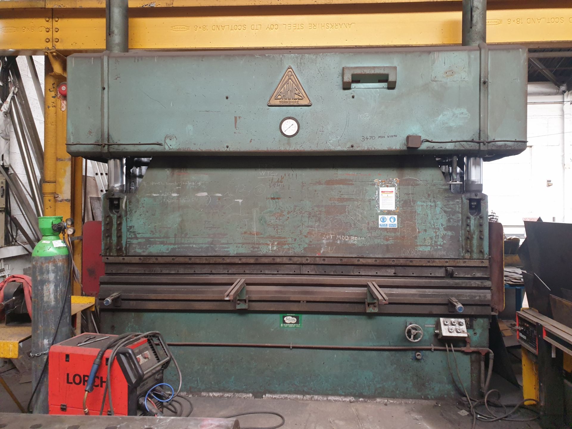 Barnes heavy industrial Press Brake - Image 2 of 13