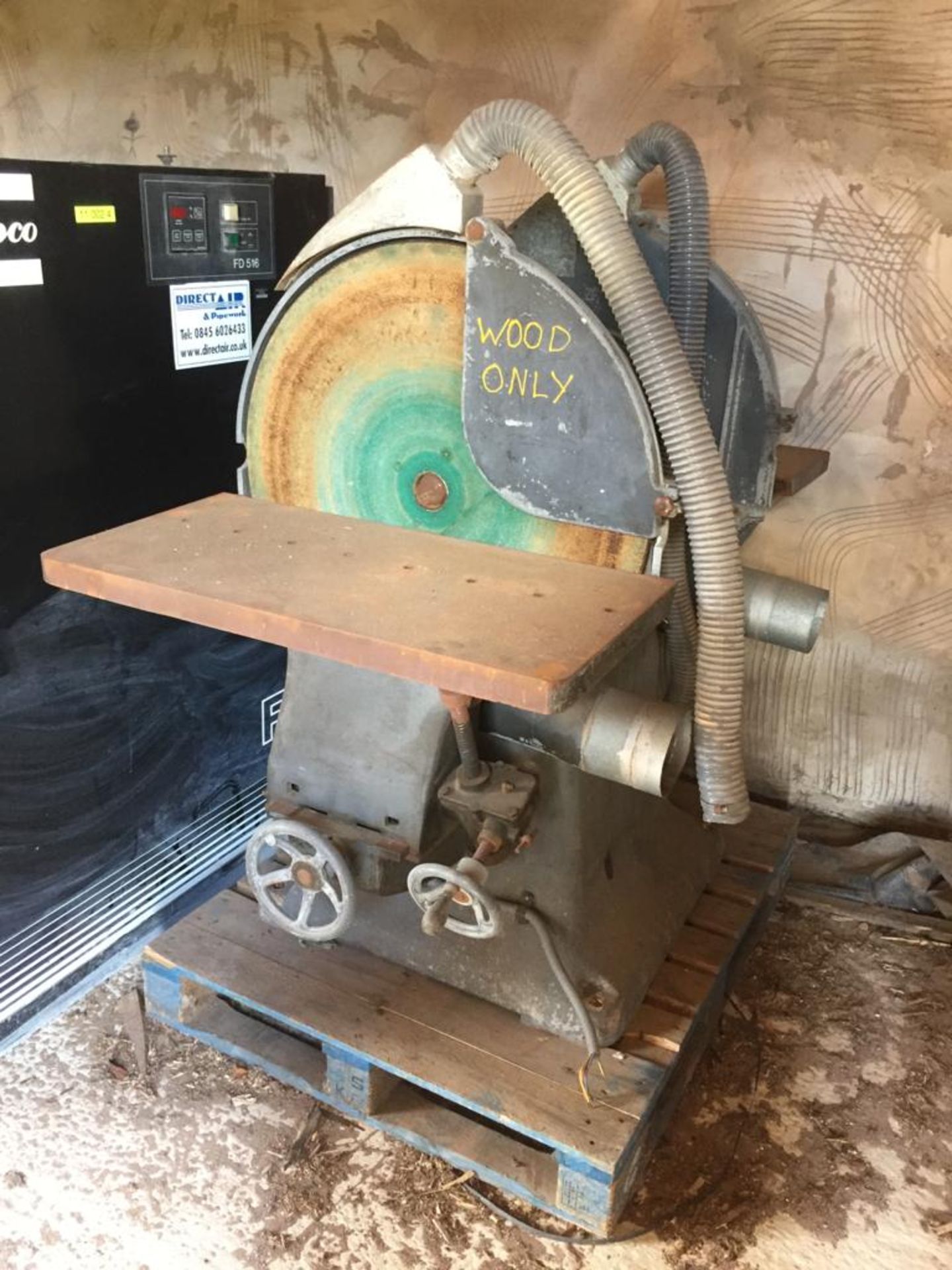 Wadkin JV twin head 30” Pattern Makers Disc Sander