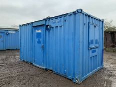 Anti Vandal Steel Portable Office Canteen Drying Room 16ft x 8ft