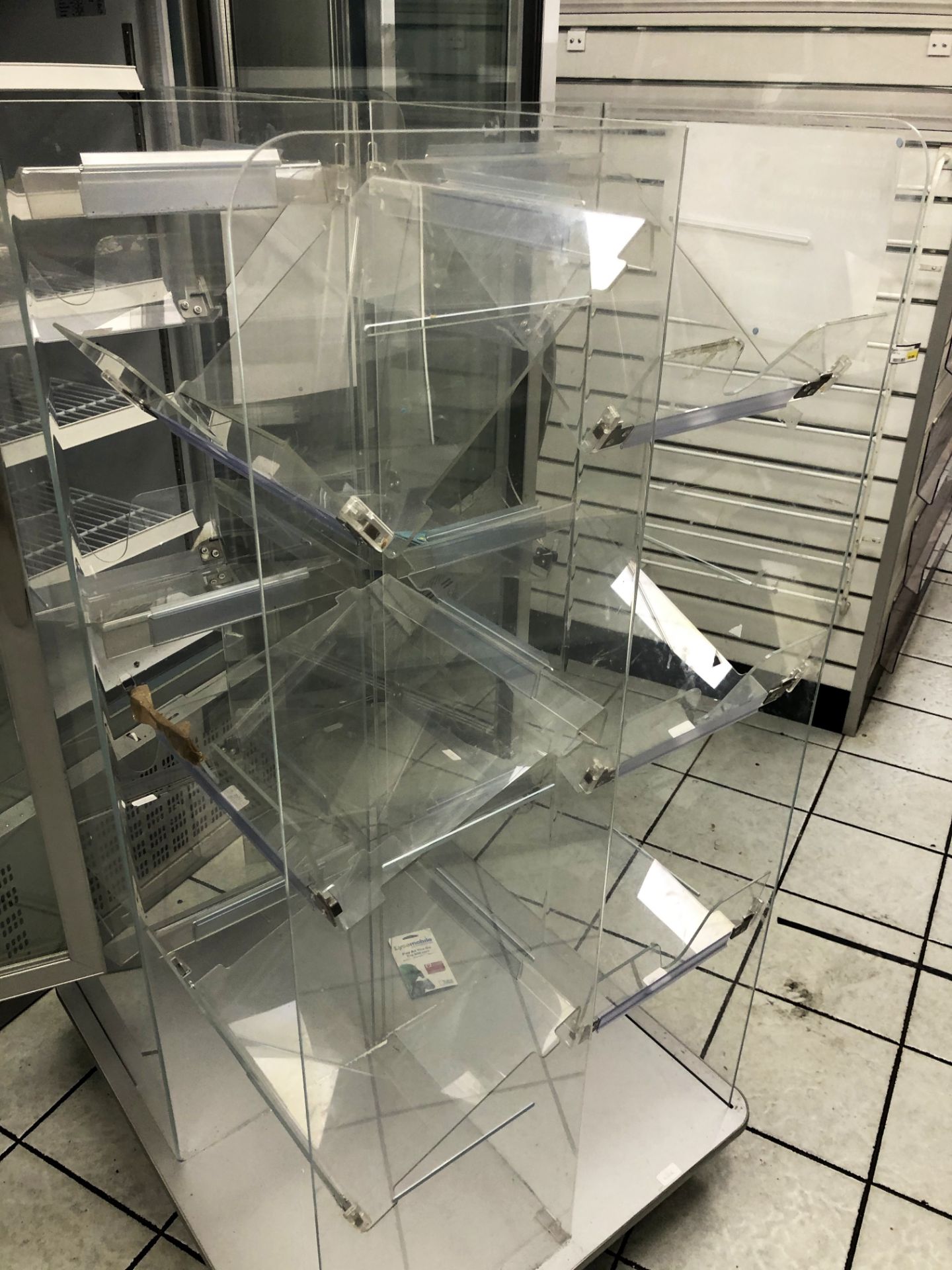 Shop Perspex Magazine Rack System NO RESERVE