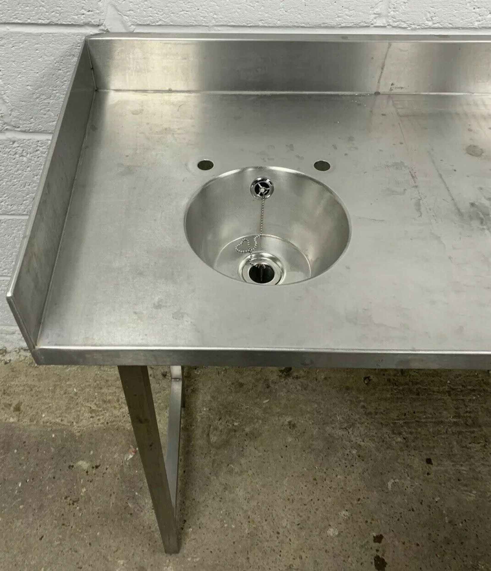 Stainless Steel Corner Preparation With Handwash Sink - Image 2 of 6