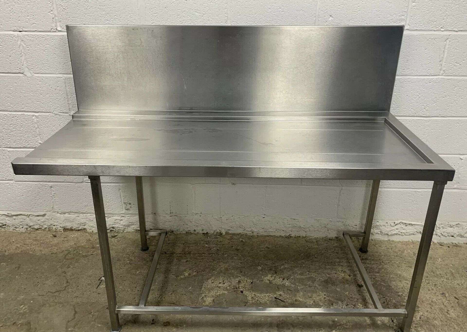 Stainless Steel Dishwasher Outlet/Exit Table With Upstand