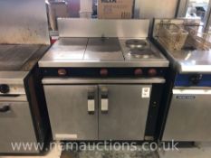 Industrial Oven with Two Hot Plates & Two Hobbs