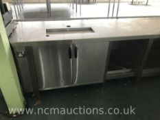 Stainless Steel Beverage Serving Counter