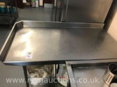 Stainless Steel Counter Approximately 1200 mm with Shelf