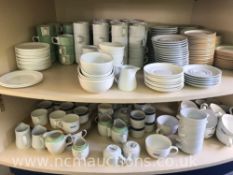 Selection of crockery cups and saucers