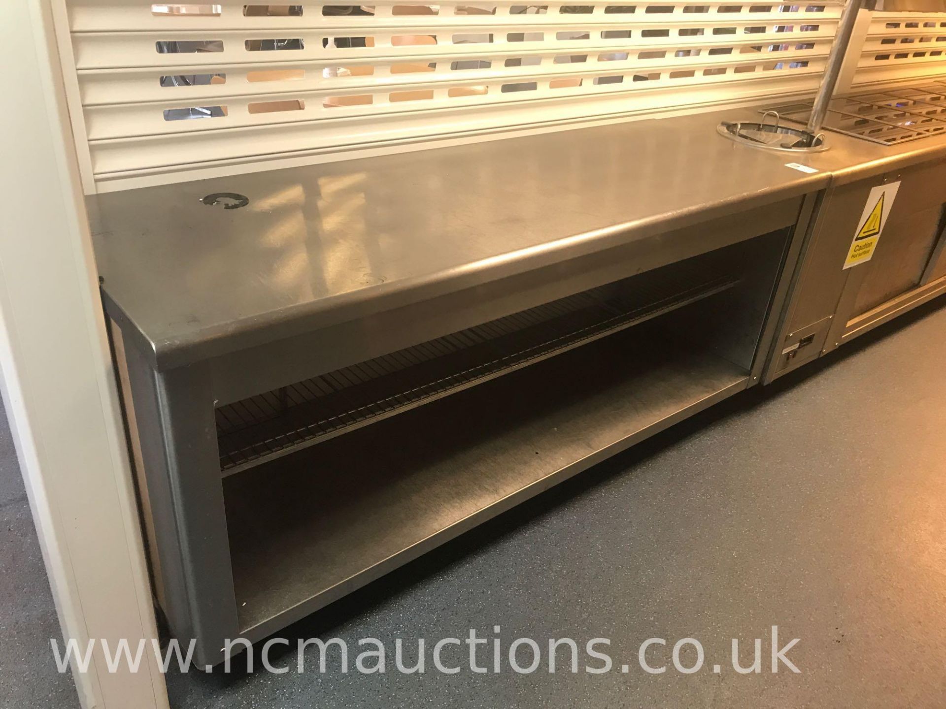 Stainless Steel Serving Sounter with Shelf - Image 2 of 2