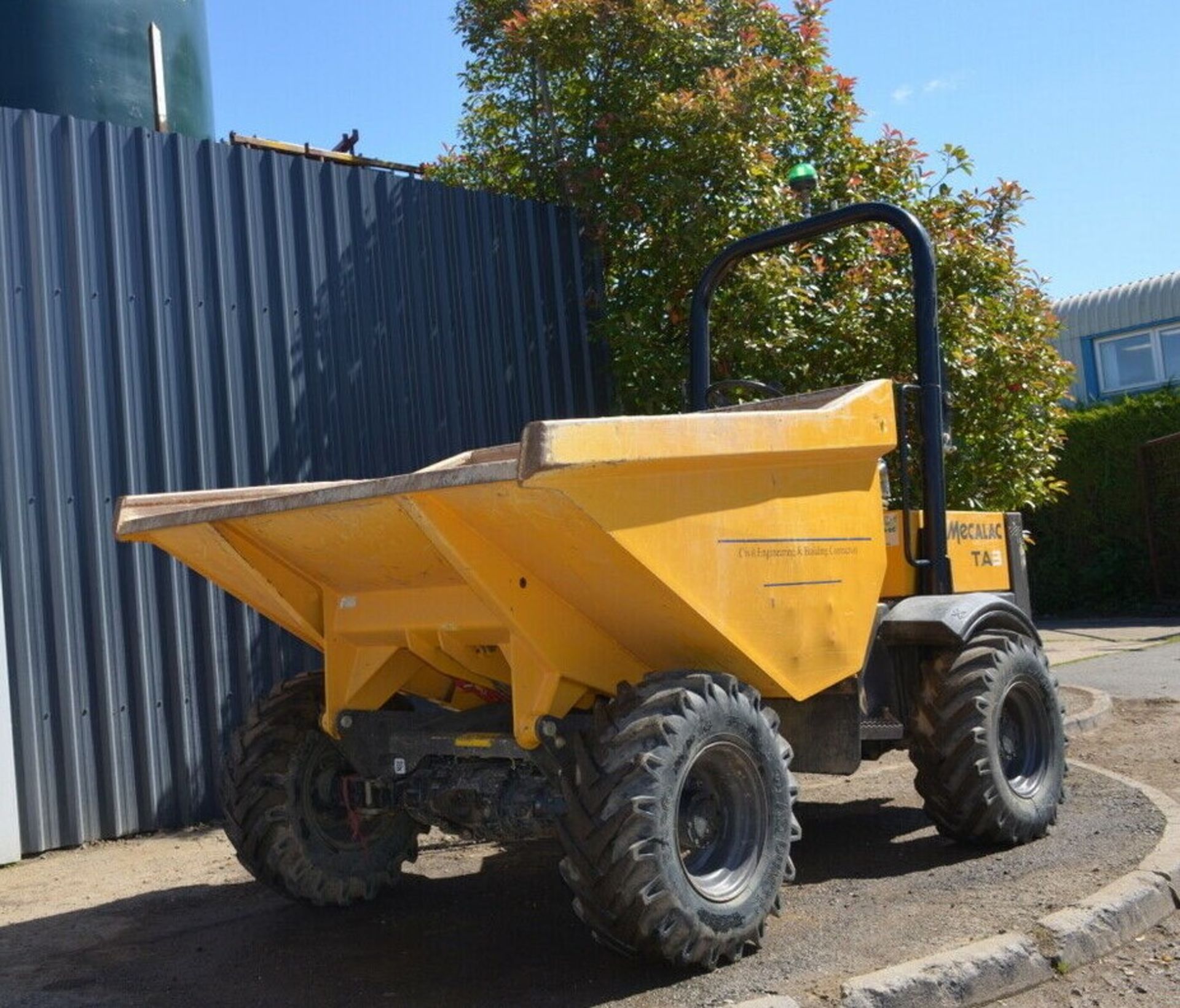 Mecalac TA3 Straight Tip Dumper 2018 4x4 - Image 2 of 13