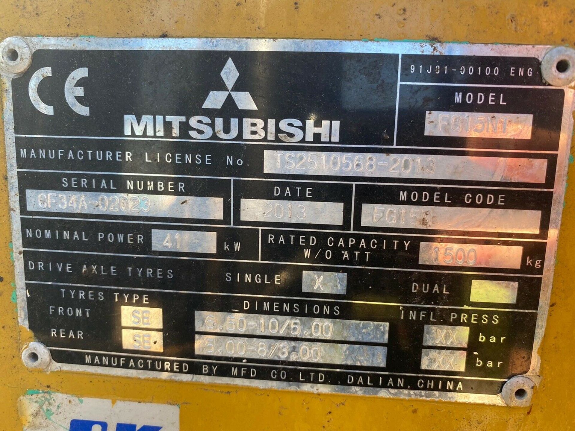 Mitsubishi Gas Forklift Truck - Image 5 of 6