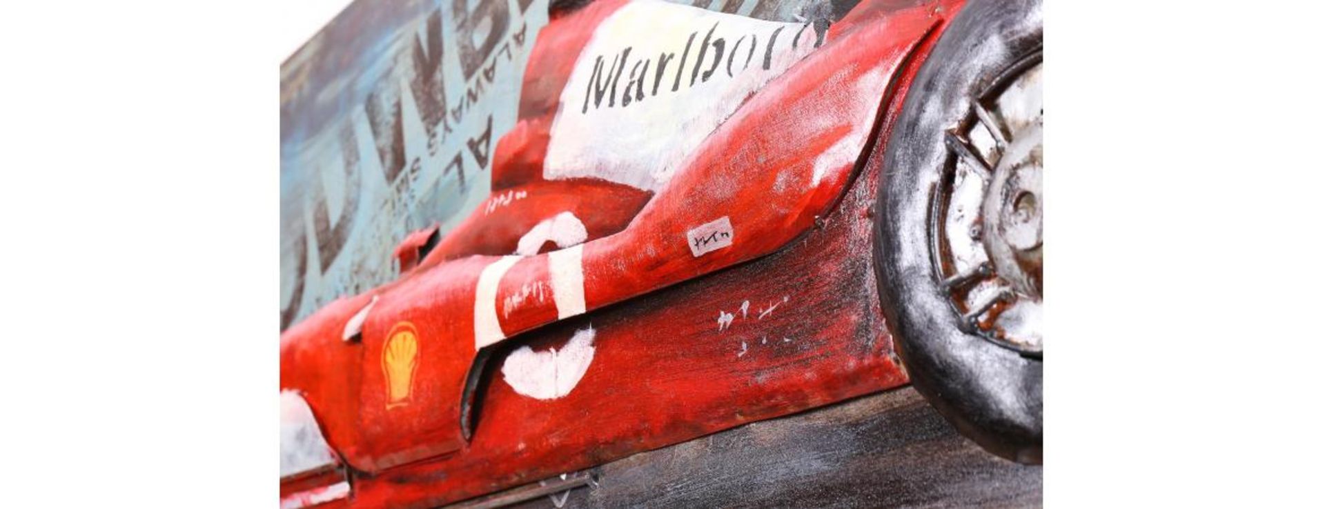 3D Metal Ferrari F1 Painting - Image 8 of 9