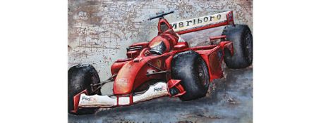 3D Metal Racing Ferrari F1 Painting