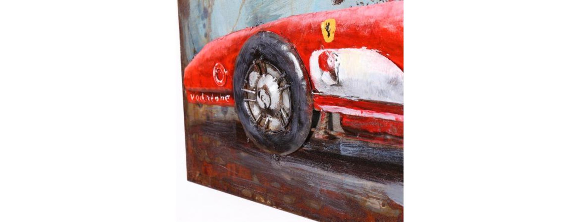 3D Metal Ferrari F1 Painting - Image 7 of 9