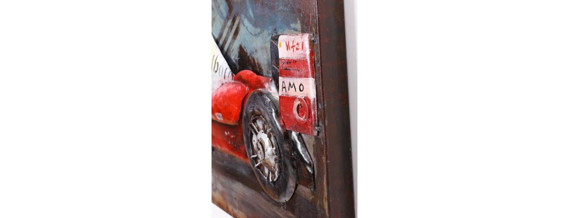 3D Metal Ferrari F1 Painting - Image 9 of 9