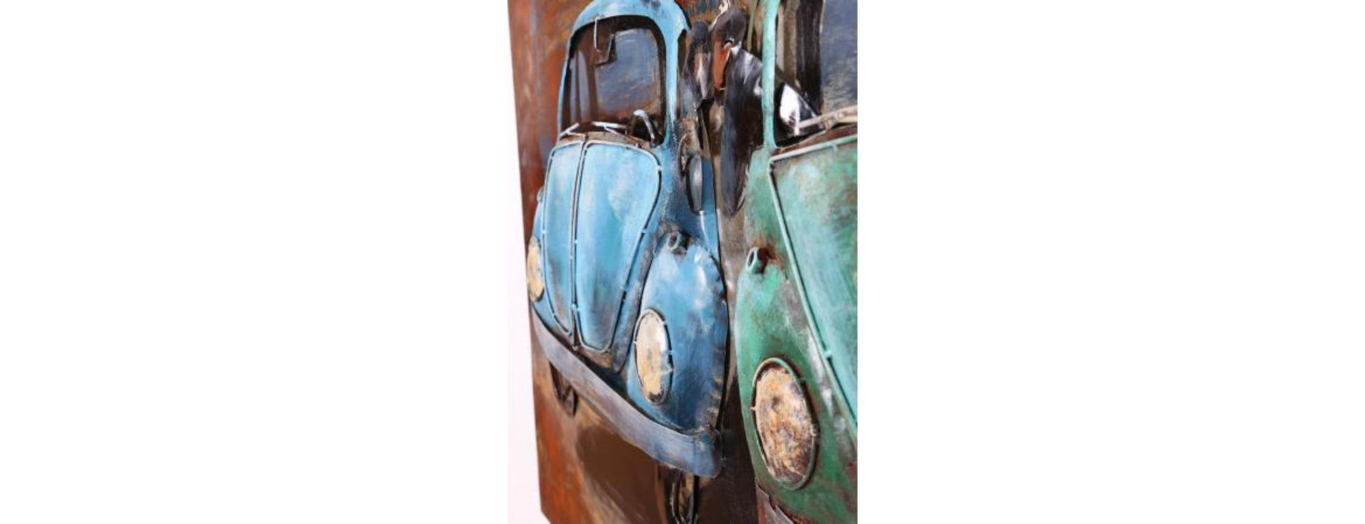 3D Metal VW Beetles Painting - Image 3 of 9