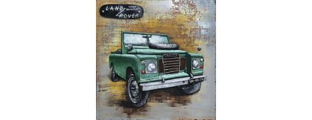 3D Metal Land Rover Painting