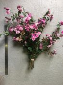 13 x Artificial Rose stem - Small pink flowers - used but in good condition - stems cut to different