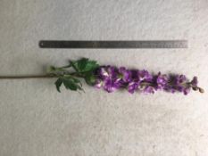 10 x Artificial Delphinium stem - Purple - 1.2m stem - used but in good condition