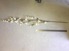 12 x Artificial White Blossom stem - used but in very good condition