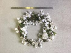 11 x Artificial Dogwood Garlands - white flower - 1.2m long