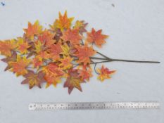 60 x Artificial Acer foliage spray - Autumnal colours - Not used